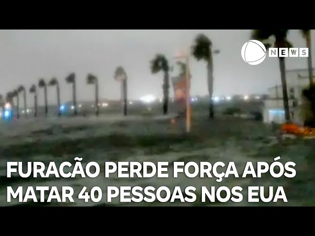 ⁣Furacão Helene perde força após deixar 40 mortos nos Estados Unidos