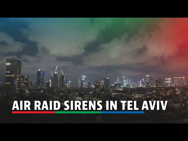 ⁣Air raid sirens heard in Tel Aviv | ABS-CBN News