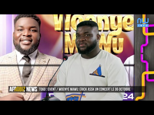 ⁣Togo : Event / Woenye Mawu : Erick ASSK un concert le 06 octobre