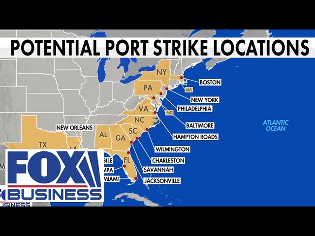 Port strikes loom along America's East and Gulf coasts