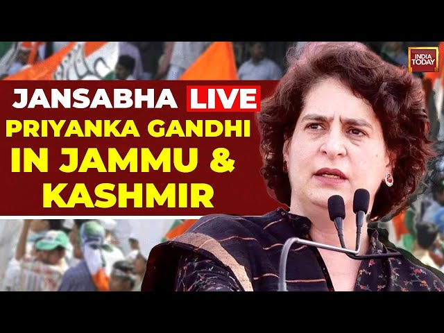 ⁣Priyanka Gandhi Live From Jammu & Kashmir | Priyanka Gandhi's Jansabha In Bishnah | J&K