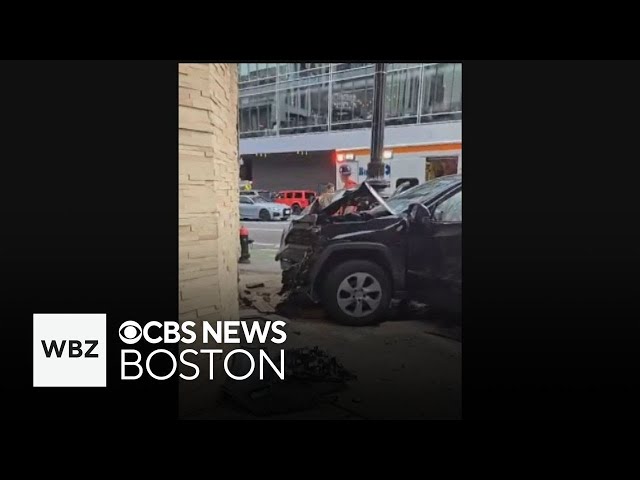 ⁣3 hurt as SUV crashes into building in Boston's Theater District and more top stories