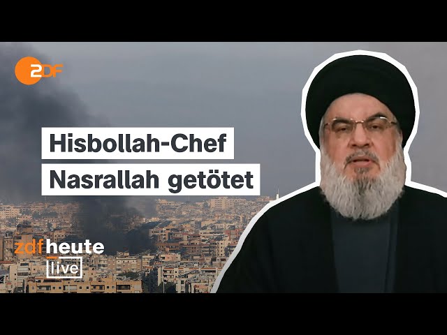 ⁣Was bedeutet Nasrallahs Tod? Die Folgen im Nahen Osten in der Analyse | ZDFheute live