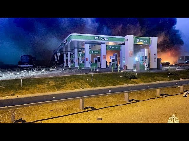 ⁣At least 13 killed in explosion at petrol station in Russia's Dagestan region