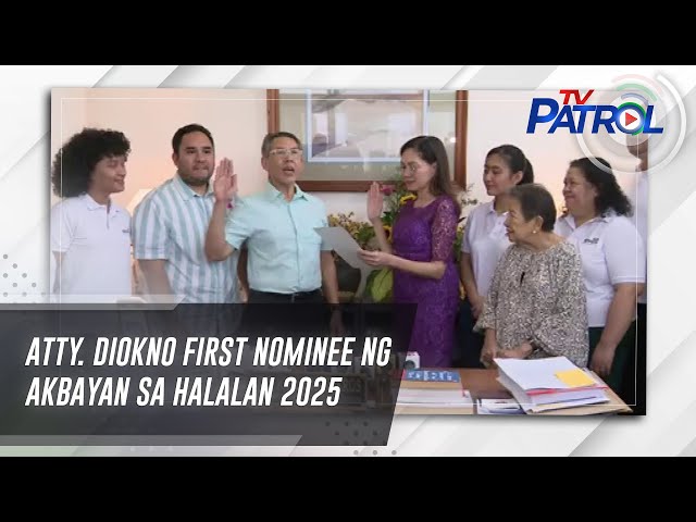 ⁣Atty. Diokno first nominee ng Akbayan sa Halalan 2025 | TV Patrol