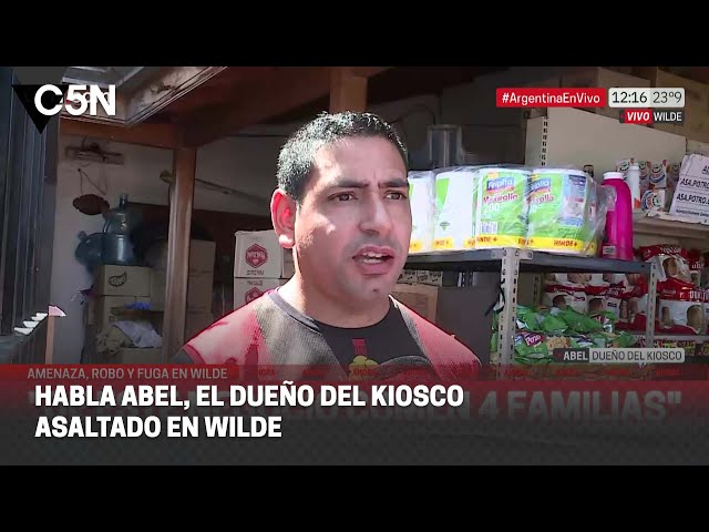 ⁣HABLA ABEL, el DUEÑO del KIOSCO ASALTADO en WILDE