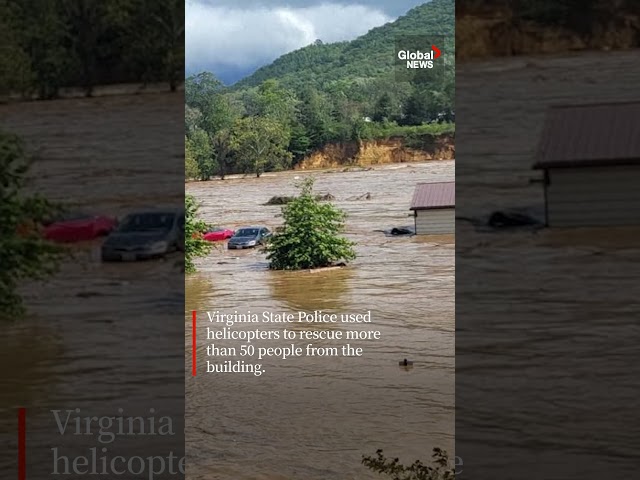 ⁣Hurricane Helene: Dozens rescued from roof of Tennessee hospital surrounded by floodwaters