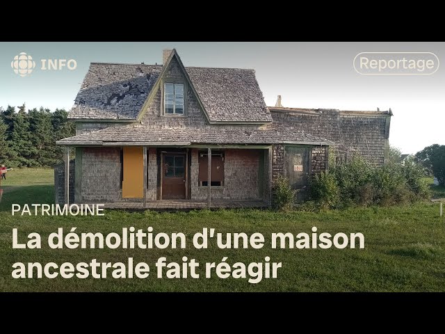 ⁣Des citoyens contrariés par la démolition d’une maison ancestrale en Gaspésie