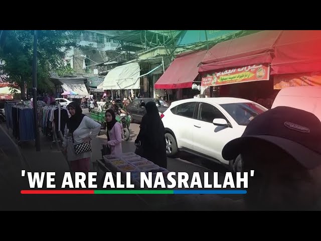 ⁣'We are all Nasrallah,' says Lebanese citizen