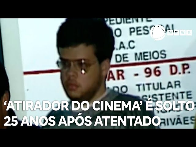 ⁣'Atirador do cinema' é solto após 25 anos do atentado