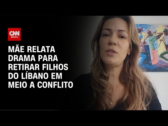 ⁣Mãe relata drama para retirar filhos do Líbano em meio a conflito | AGORA CNN