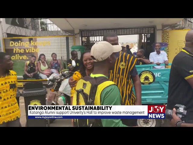 ⁣Environmental sustainability: Katanga Alumni support University's Hall waste management