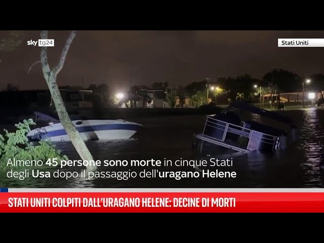 ⁣Stati Uniti colpiti dall’uragano Helene: decine di morti