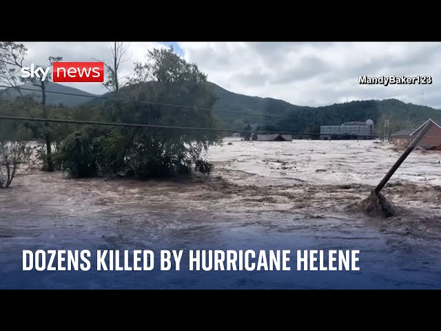 ⁣Hurricane Helene kills at least 52 as dozens rescued from Tennessee hospital roof