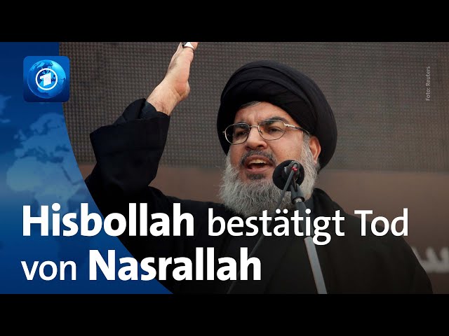 ⁣Tod von Hisbollah-Chef Nasrallah bestätigt