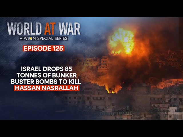 ⁣World at War | Israel drops 85 tonnes of GBU-31 JDAMs & Spice 2000 bombs to kill Hassan Nasralla