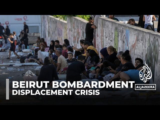 ⁣Displaced in Beirut: Thousands flee homes amid Israeli bombardment