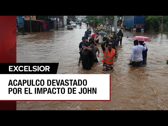 ⁣John deja en Guerrero 11 muertos, inundaciones y deslaves