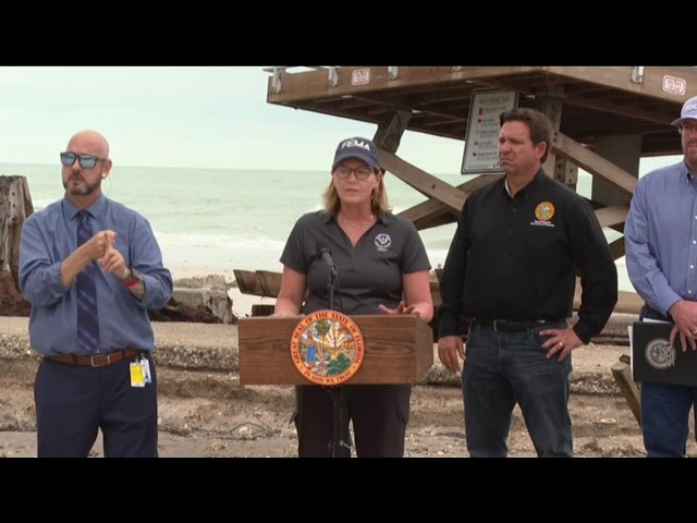 WATCH LIVE: Governor DeSantis giving update in Manatee County after Hurricane Helene