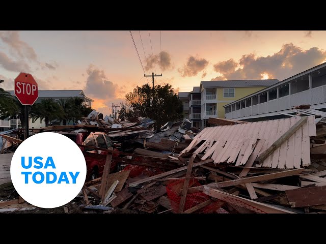 ⁣Cedar Key, Florida, residents react to destruction brought by Helene | USA TODAY