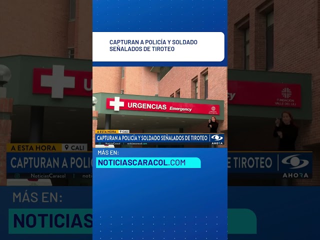 ⁣Capturan a policía y soldado señalados de tiroteo