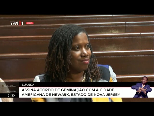 ⁣Luanda Assina acordo de geminação com a cidade americana de Newark, Estado de Nova Jersey