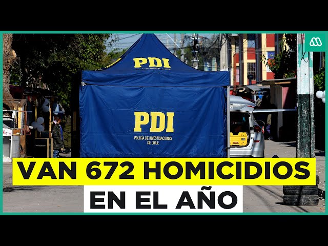 Casi uno por día en la RM: Van 672 homicidios en lo que va de año