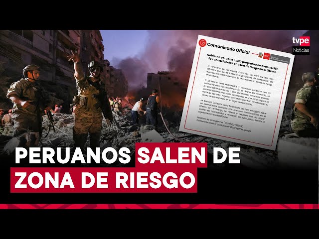 ⁣Gobierno del Perú inició evacuación de connacionales en zona de riesgo en el Líban