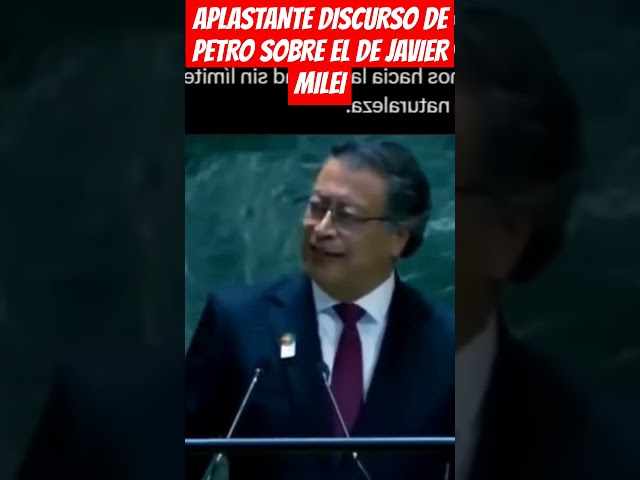 ⁣APLASTANTE DISCURSO DE PETRO SOBRE EL DE JAVIER MILEI