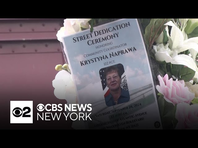 ⁣Queens street renamed for school crossing guard killed on the job