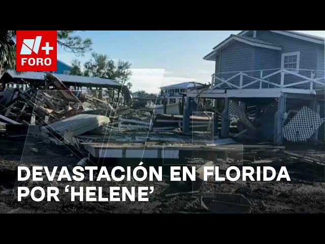 ⁣Así lucen los destrozos del huracán Helene tras su paso por Florida - Las Noticias