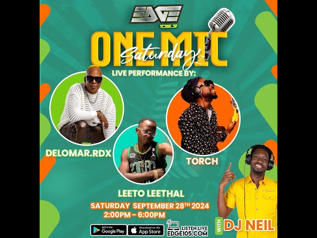 ⁣✔️ONE MIC Live Performance | DELOMAR.RDX |  TORCH | LEETO LEETHAL - DJ Neil On Edge 105FM