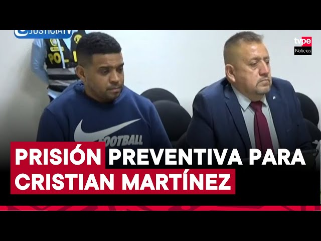 ⁣Cristian Martínez recibe 9 meses de prisión preventiva por violación sexual