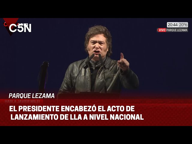 ⁣JAVIER MILEI habló en el lanzamiento de LA LIBERTAD AVANZA a nivel NACIONAL