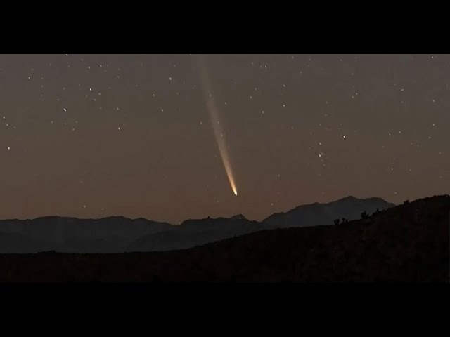 ⁣Cometa del siglo sorprendió en el cielo