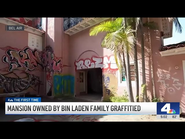 Bel Air mansion owned by Bin Laden family vandalized