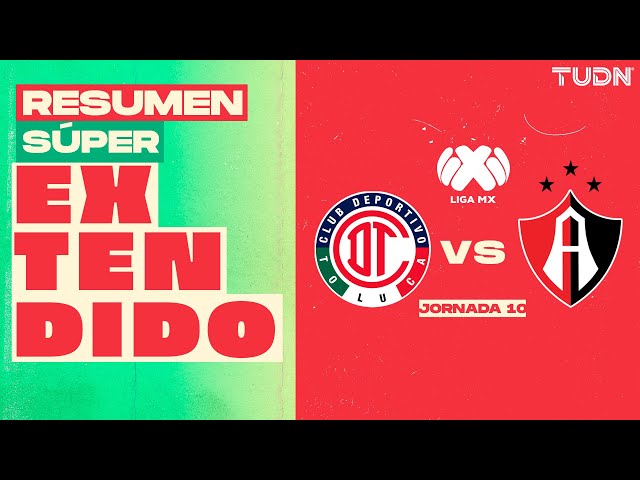 RESUMEN SÚPER EXTENDIDO | Toluca vs Atlas | Liga Mx -Apertura 2024 - Jornada 10 | TUDN