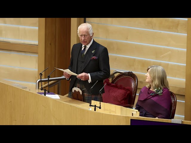 ⁣King Charles marks 25 years of Scottish Parliament