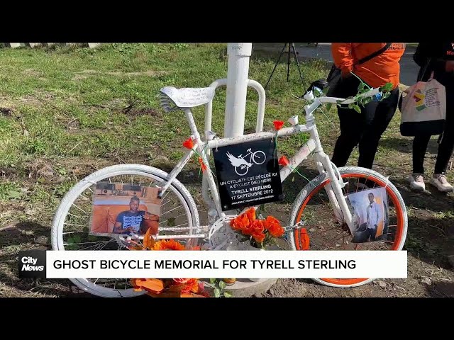 ⁣Memorial for cyclist Tyrell Sterling, who died in 2012