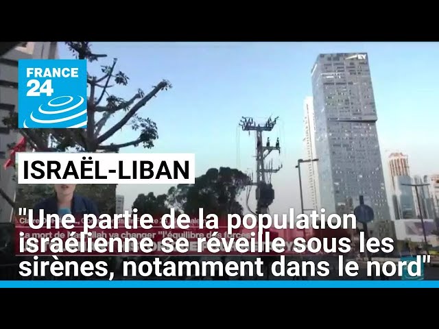 ⁣"Une partie de la population israélienne se réveille sous les sirènes, notamment dans le nord&q