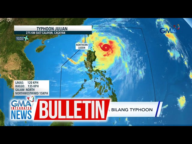 ⁣Bagyong Julian, lumakas pa bilang typhoon | GMA Integrated News Bulletin