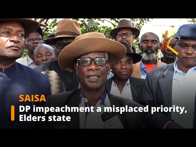 ⁣DP impeachment a misplaced priority, Elders state