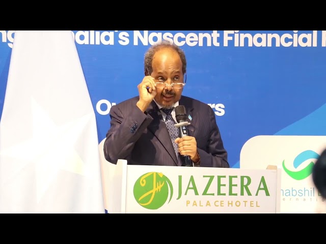 ⁣Madaxweyne Xasan Sheekh “Waa tuug iyo khiyaanoole qofkii hareer mara nidaamka bixinta canshuuraha.”