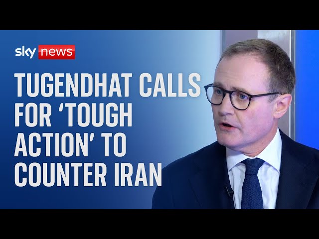 ⁣Tom Tugendhat: Former security minister calls for 'tough action' to counter Iran