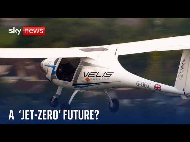 ⁣Sky News takes a look inside the UK's first fossil fuel free flying school