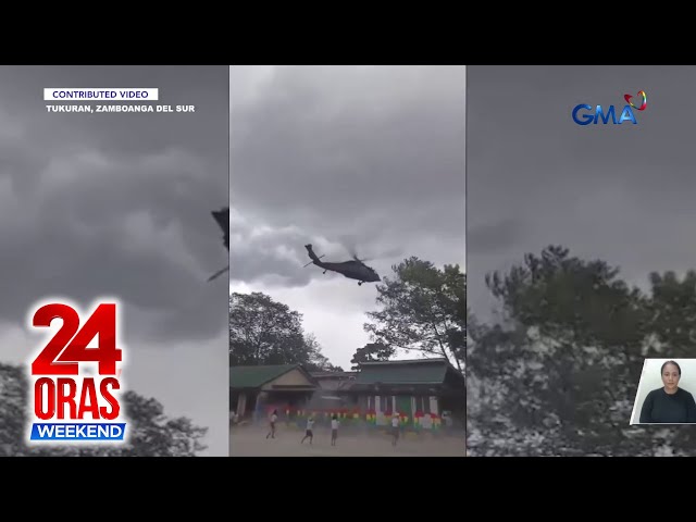 ⁣Black Hawk helicopter ng Philippine Air Force, nag-emergency landing malapit sa... | 24 Oras Weekend