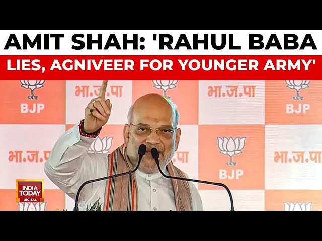 ⁣HM Amit Shah Defends Agniveer Scheme, Accuses Rahul Gandhi of Spreading Lies | India Today