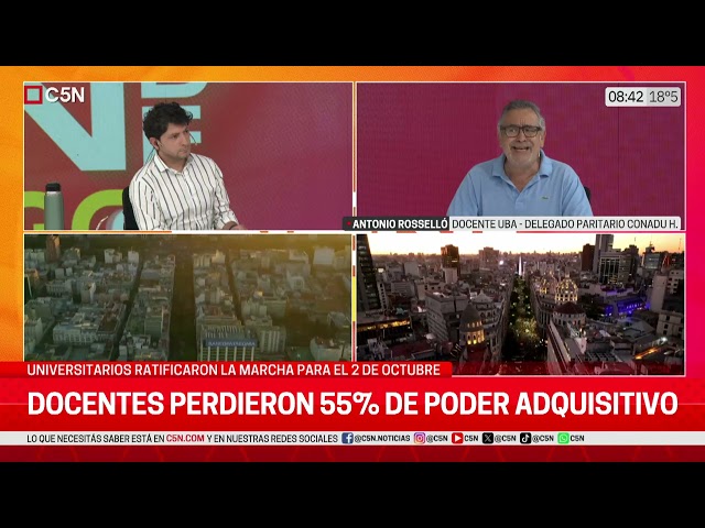 ⁣MARCHA UNIVERSITARIA: ENTREVISTA a ANTONIO ROSSELLÓ, DOCENTE de la UBA