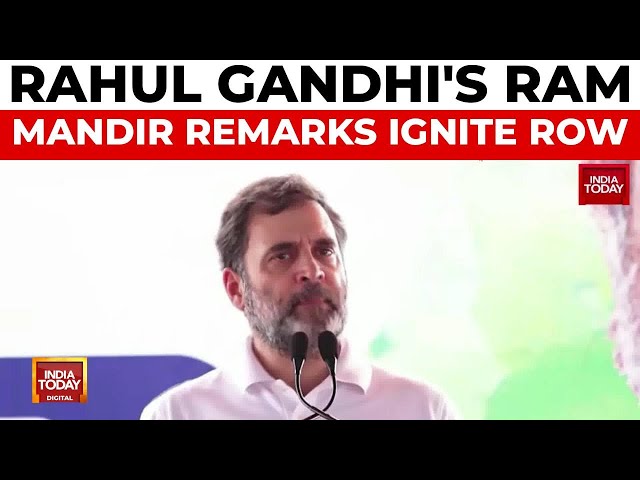 ⁣Rahul Gandhi Sparks Controversy With 'Naach-Gaana' At Ram Mandir Remark, BJP Hits Back | I