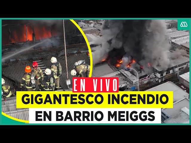 ⁣EN VIVO | Gigantesco incendio en Barrio Meiggs: Intento de robo habría iniciado el siniestro